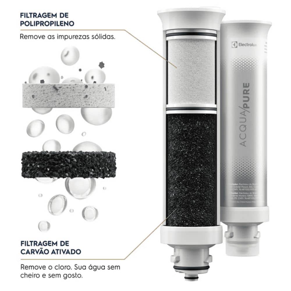 Purificador de Água Electrolux Pure 4x Touch PE12 Bivolt