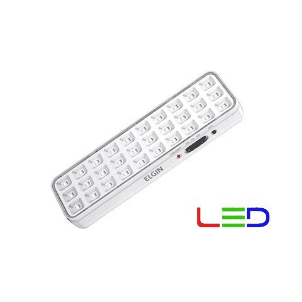 Luminária Luz De Emergência 30 Led 2W Elgin Bivolt