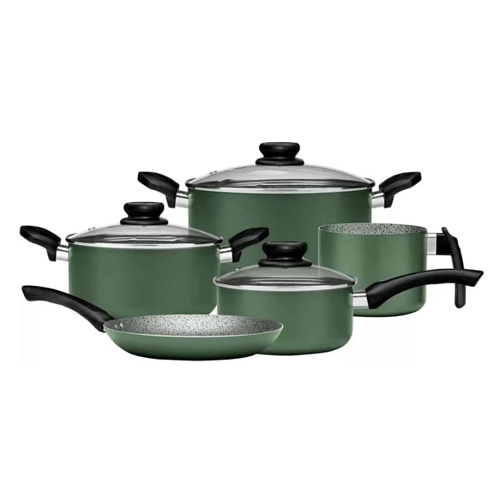 Conjunto de panelas Alumínio 5 Peças AA Panelux Maximum Stone