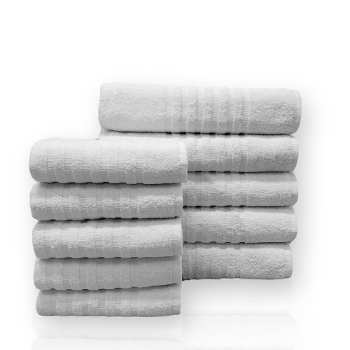 Kit 10 toalhas (5 Banho e 5 Rosto) Linha Profissional Hotel Normandia 450g/m2
