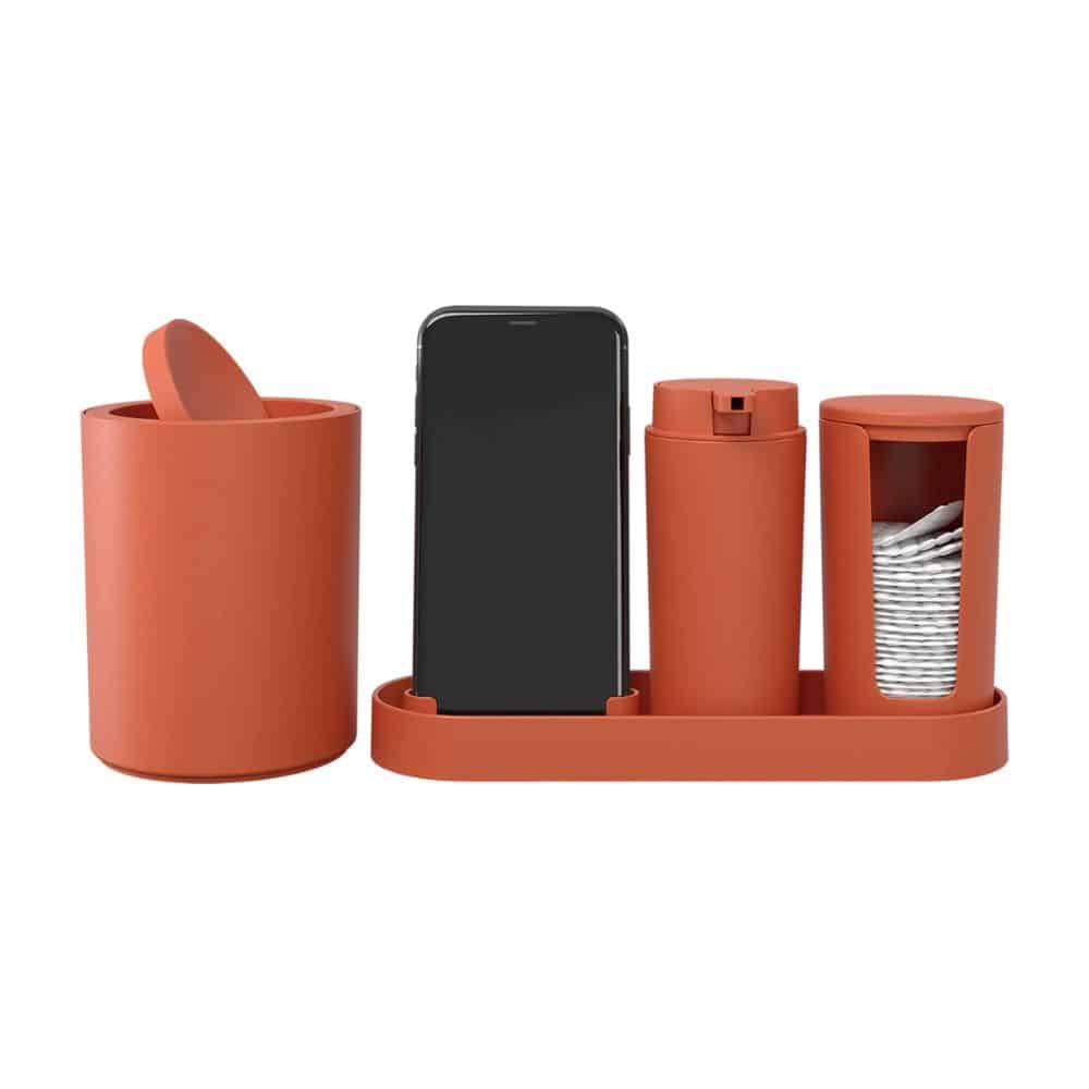 Kit Para Banheiro Serene Coza Brinox 4 peças - Cuidados Com a Pele