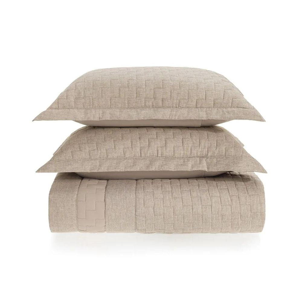 Jogo de Colcha Leblanc retangular 3 peças Queen 100% Poliester Karsten