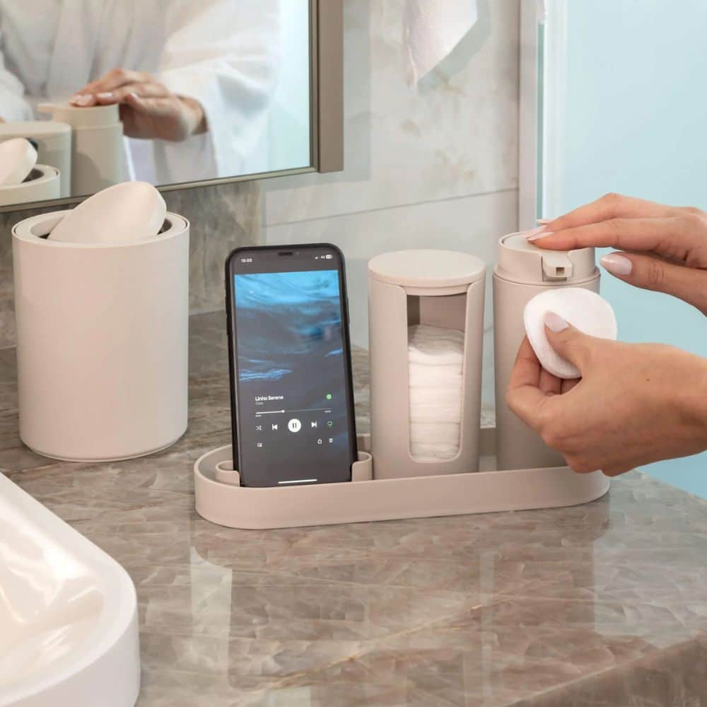 Kit Para Banheiro Serene Coza Brinox 4 peças - Cuidados Com a Pele