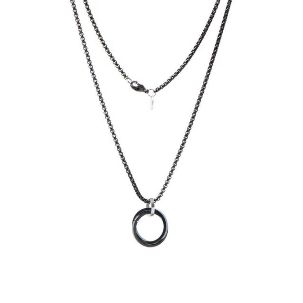 Colar Gates De Aço Preto - Key Design Caio Castro