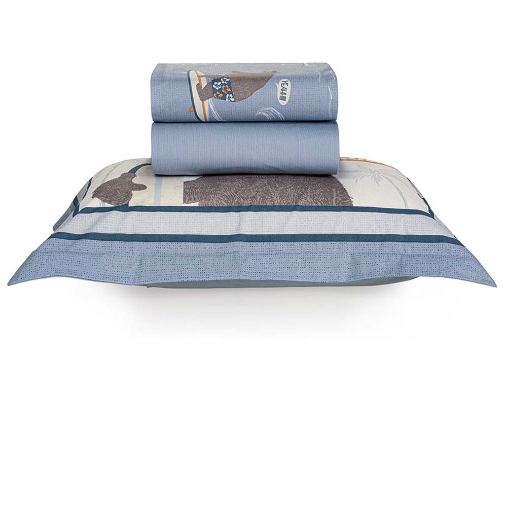 Jogo de Cama 3 peças Estampado Karsten 200 fios Solteiro 180x250