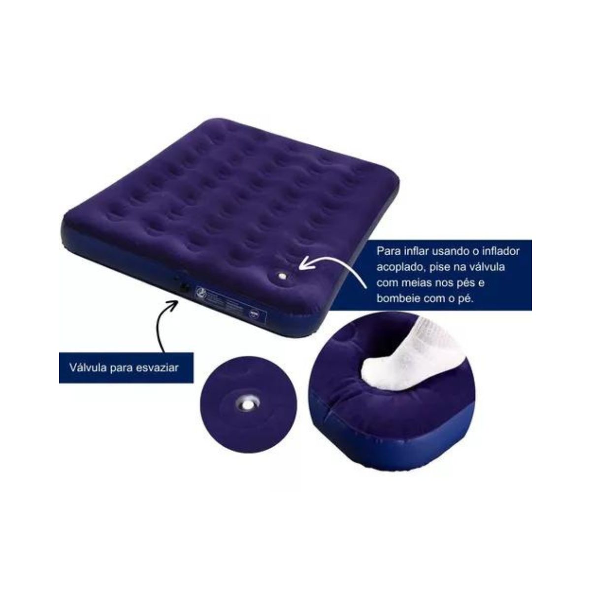 Colchão Inflável Multiuso MOR - Casal
