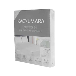 Protetor Colchão Solteiro Impermeável Malha em algodão Kacyumara