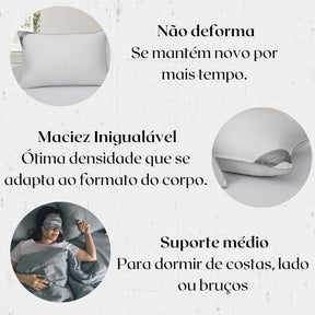 Travesseiro Premium Toque de Pétalas Kacyumara 50x70