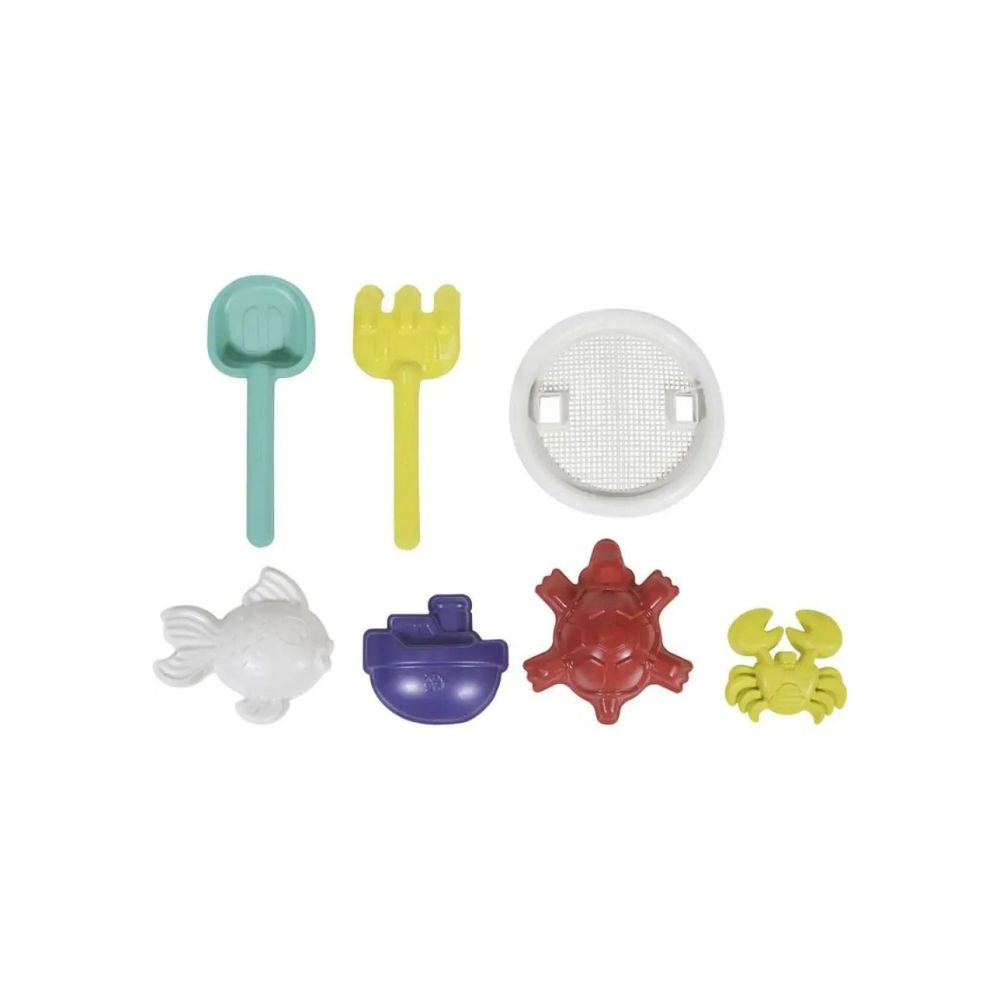 Kit Praia 8 peças com balde 13cm