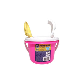 Kit Praia 8 peças com balde 13cm