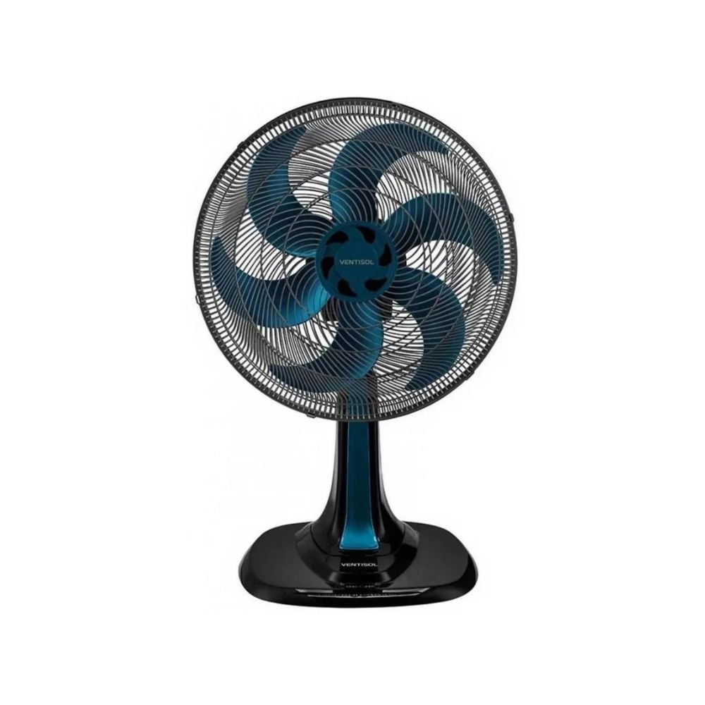 Ventilador de Mesa oscilante Turbo 40cm Ventisol com azul
