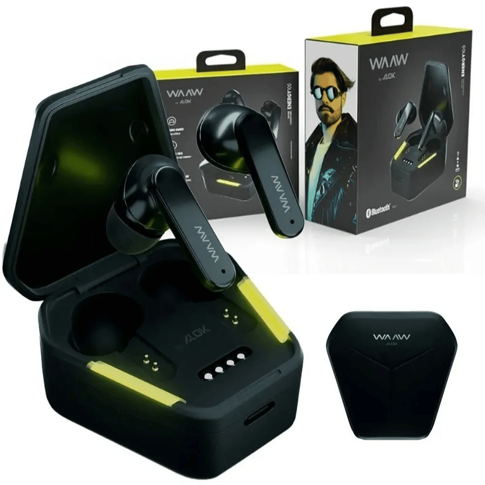 Fone De Ouvido Bluetooth 5.0 Waaw By Alok Energy 100egb
