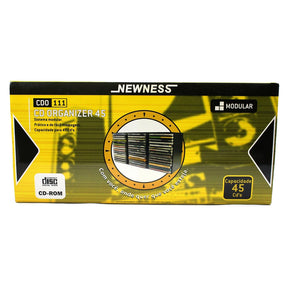 Kit Com 16 Porta Cd Organizer Suporte P/ 45 Newness