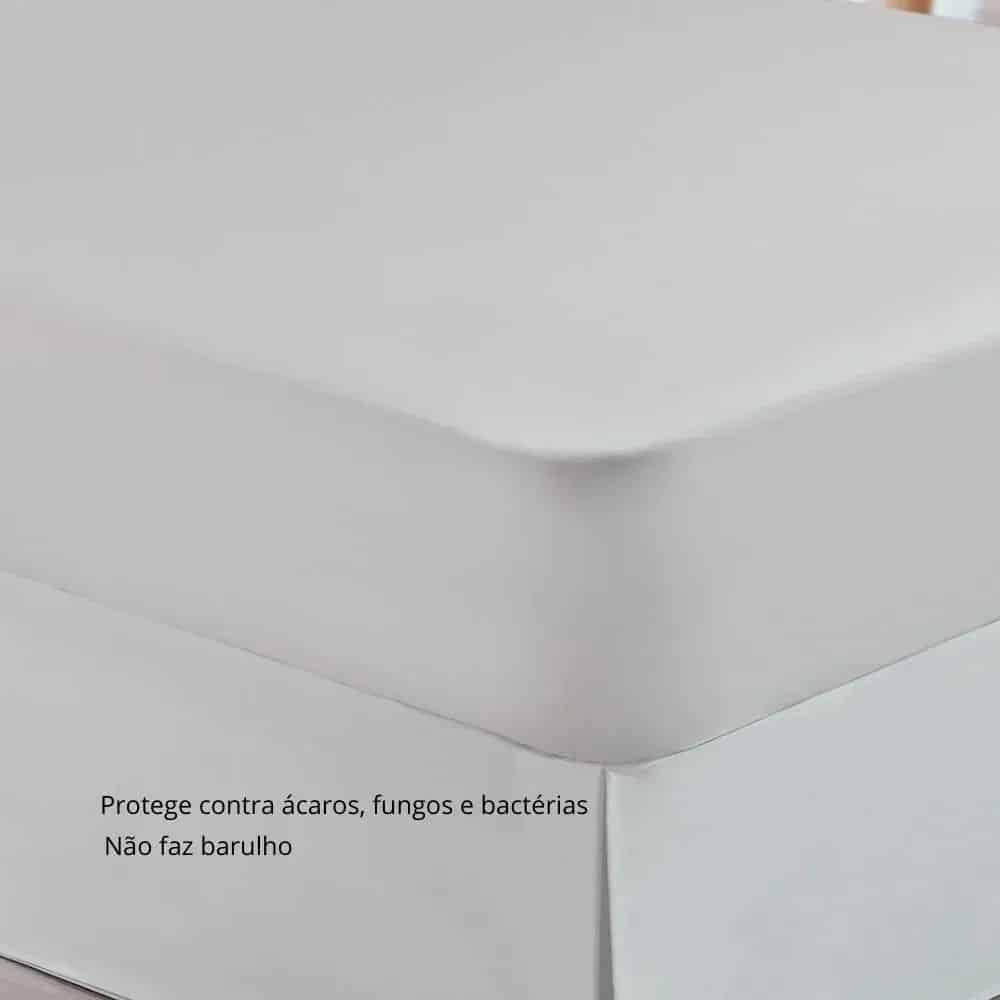 Protetor Colchão Solteiro Impermeável Malha em algodão Kacyumara