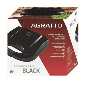Sanduicheira E Grill 750w Black Sa01/02 Agratto